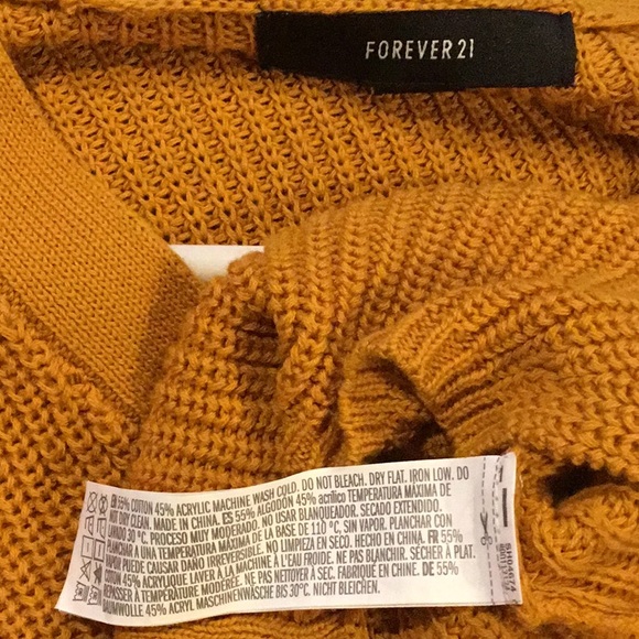 Forever 21 Rust colored sweater cardigan size XS - Picture 3 of 4